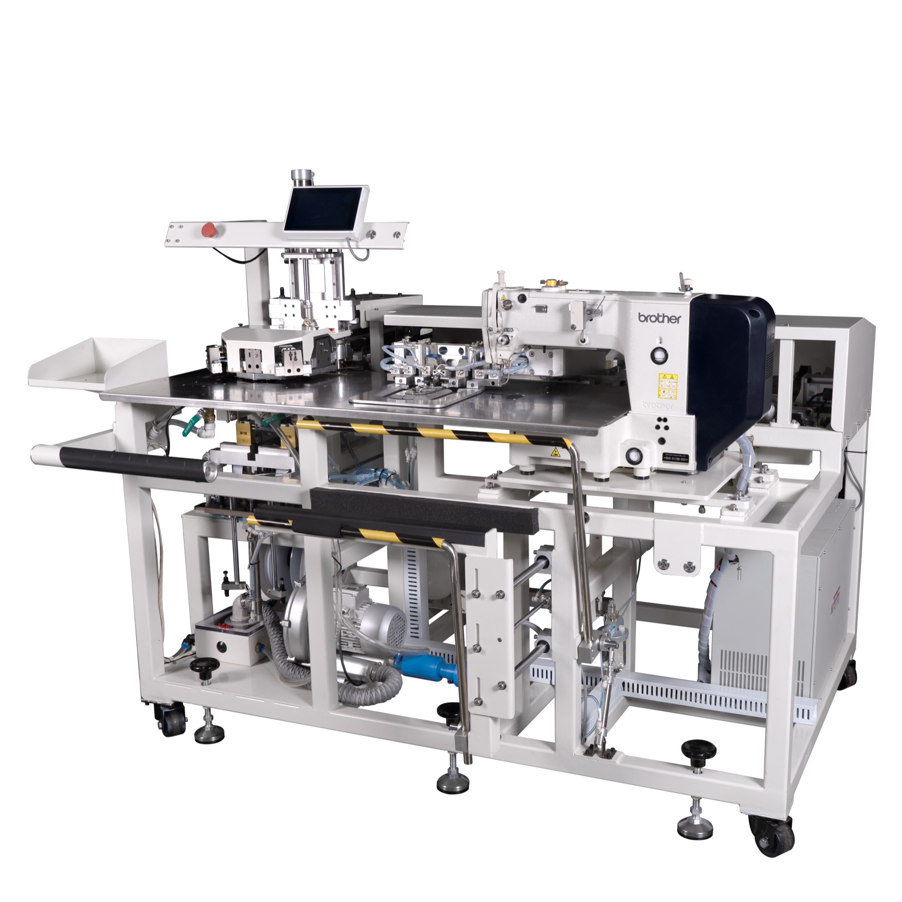 Automatic pocket setter machine for jeans pocket attaching