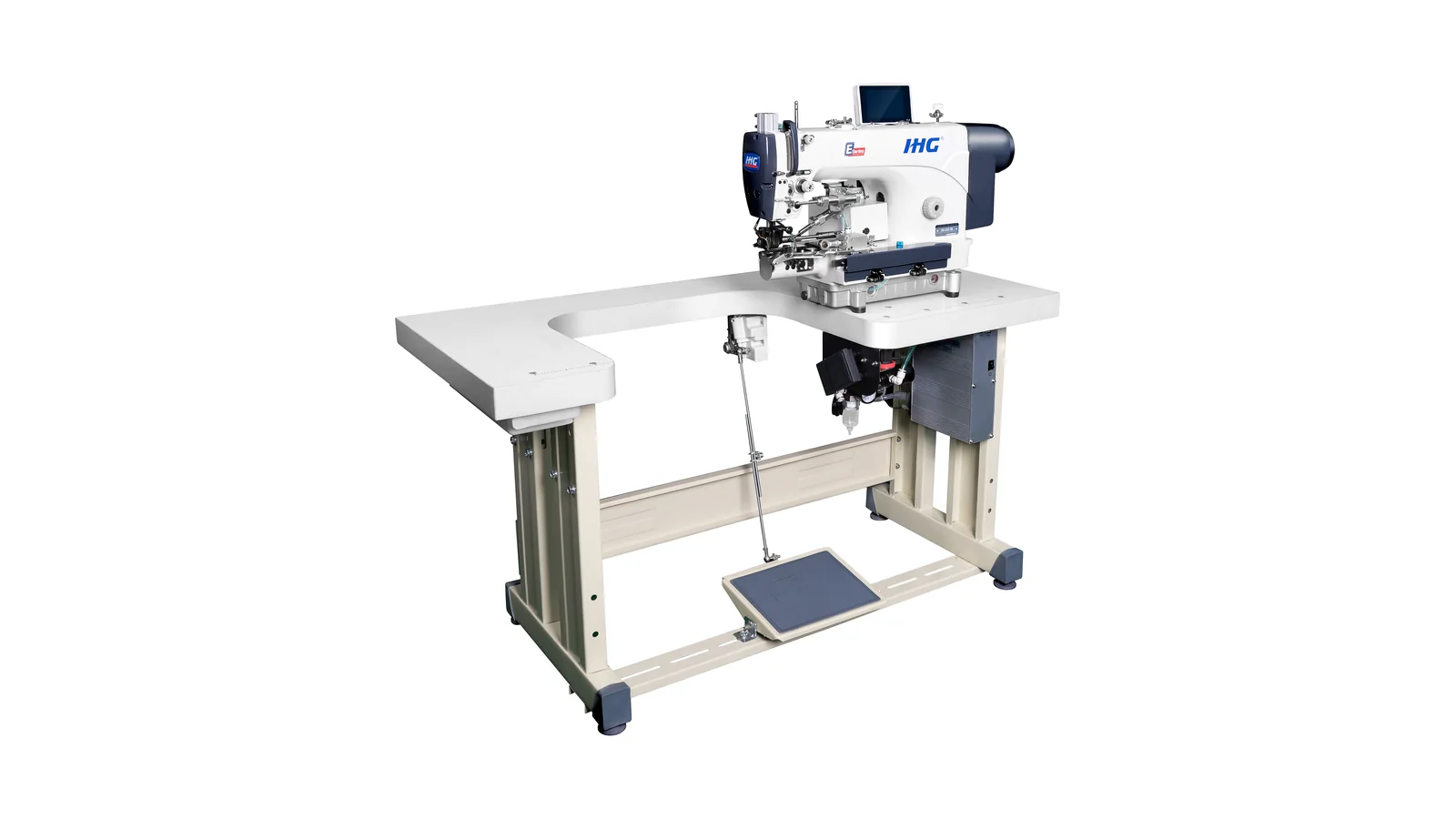 Bottom hemming machine for jeans and trouser production