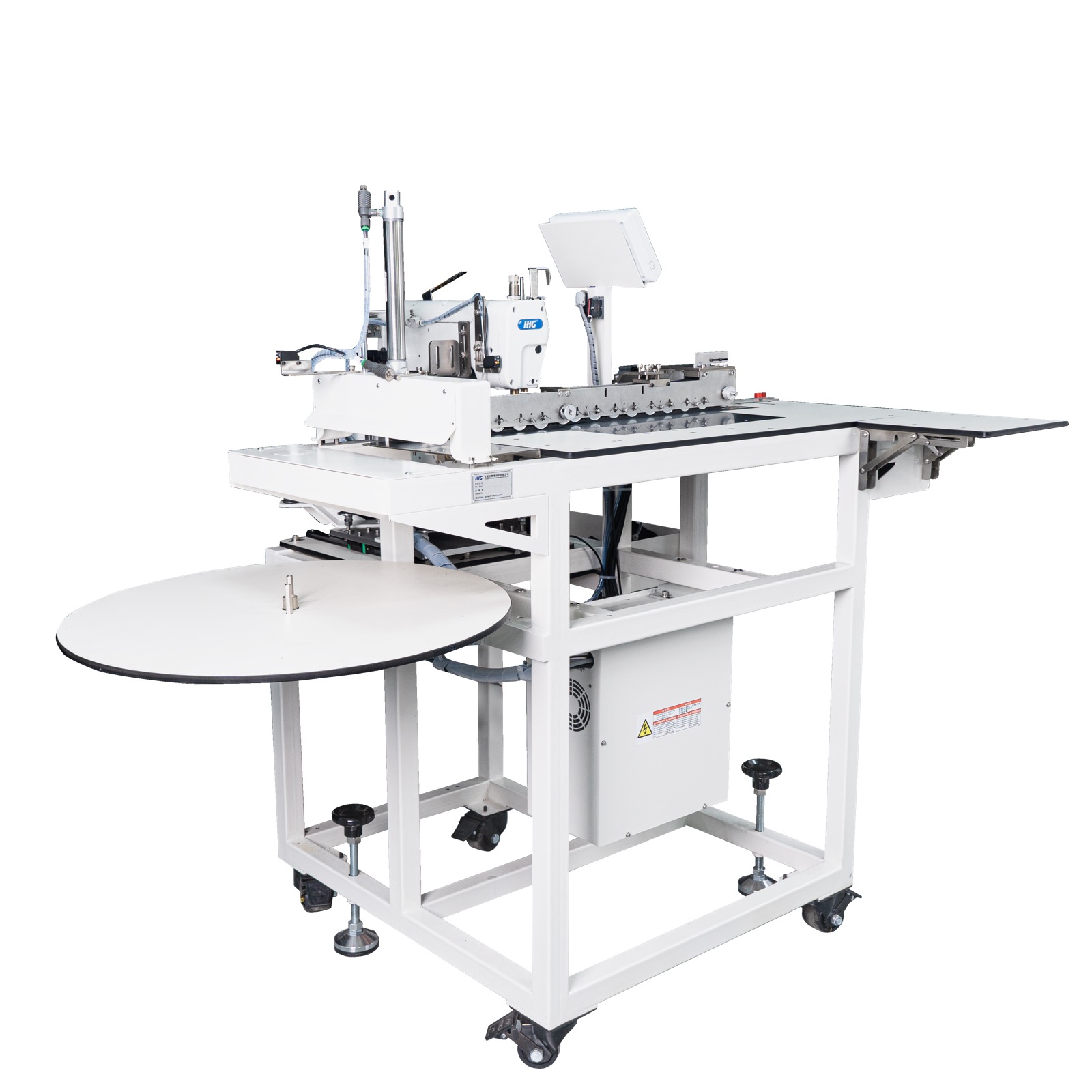Pocket hemming machine process for garment production